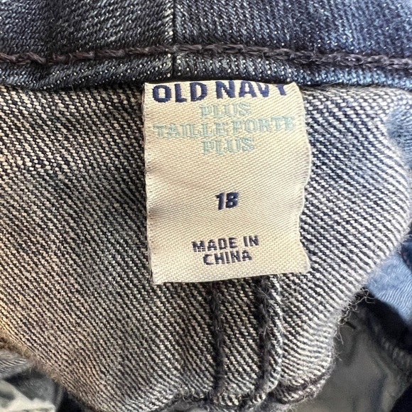 🌹Old Navy Dark Wash Blue Denim Jeans Women’s Plus Size 18 Boot Cut Stretch - Picture 7 of 9